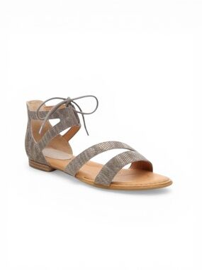 Born Casma Gray Metallic Snake Print Women's Sandals Size 10